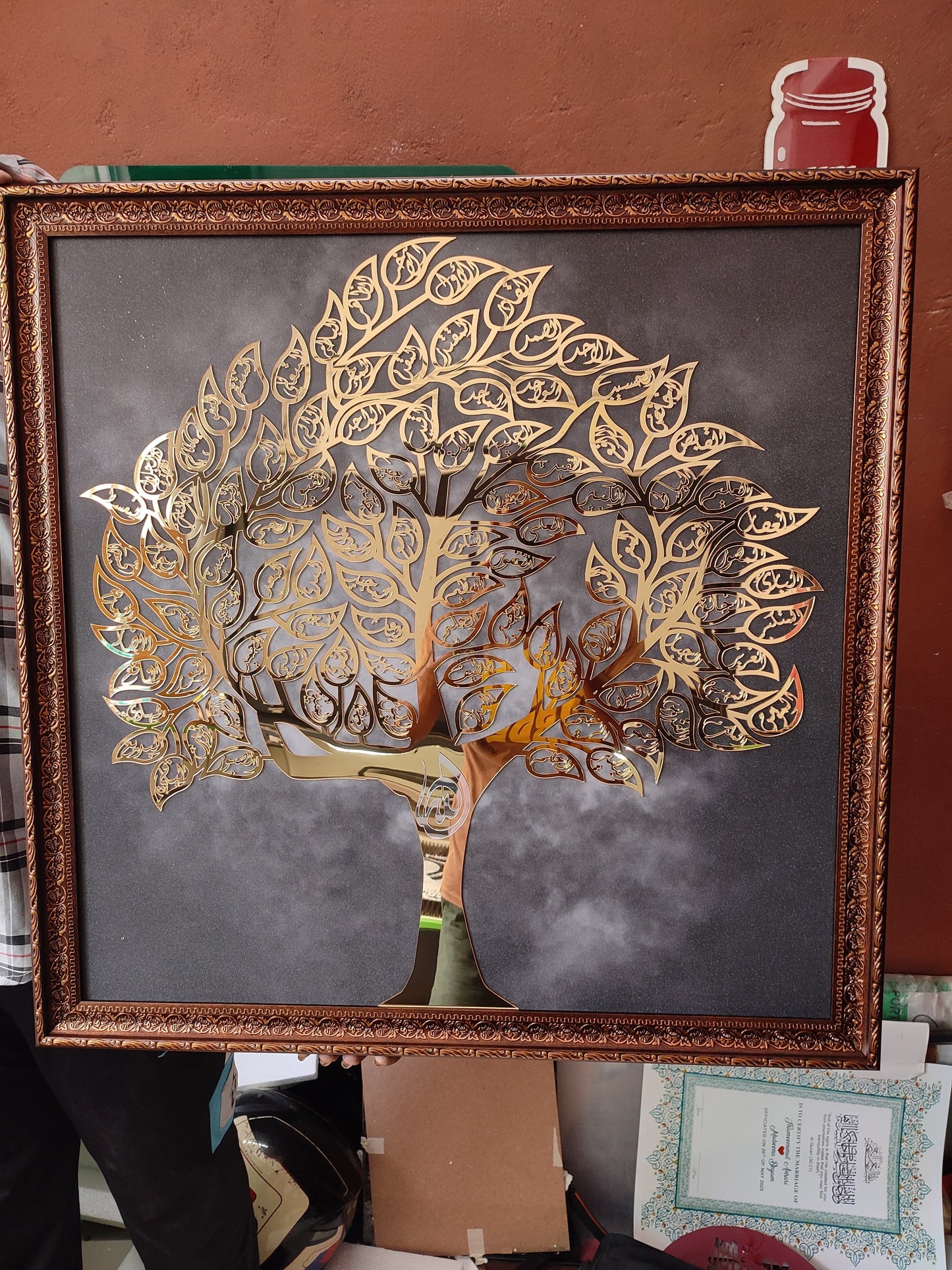 Asma Ul Husna – Exquisite Premium Acrylic Framed Artwork (2x2 Feet)