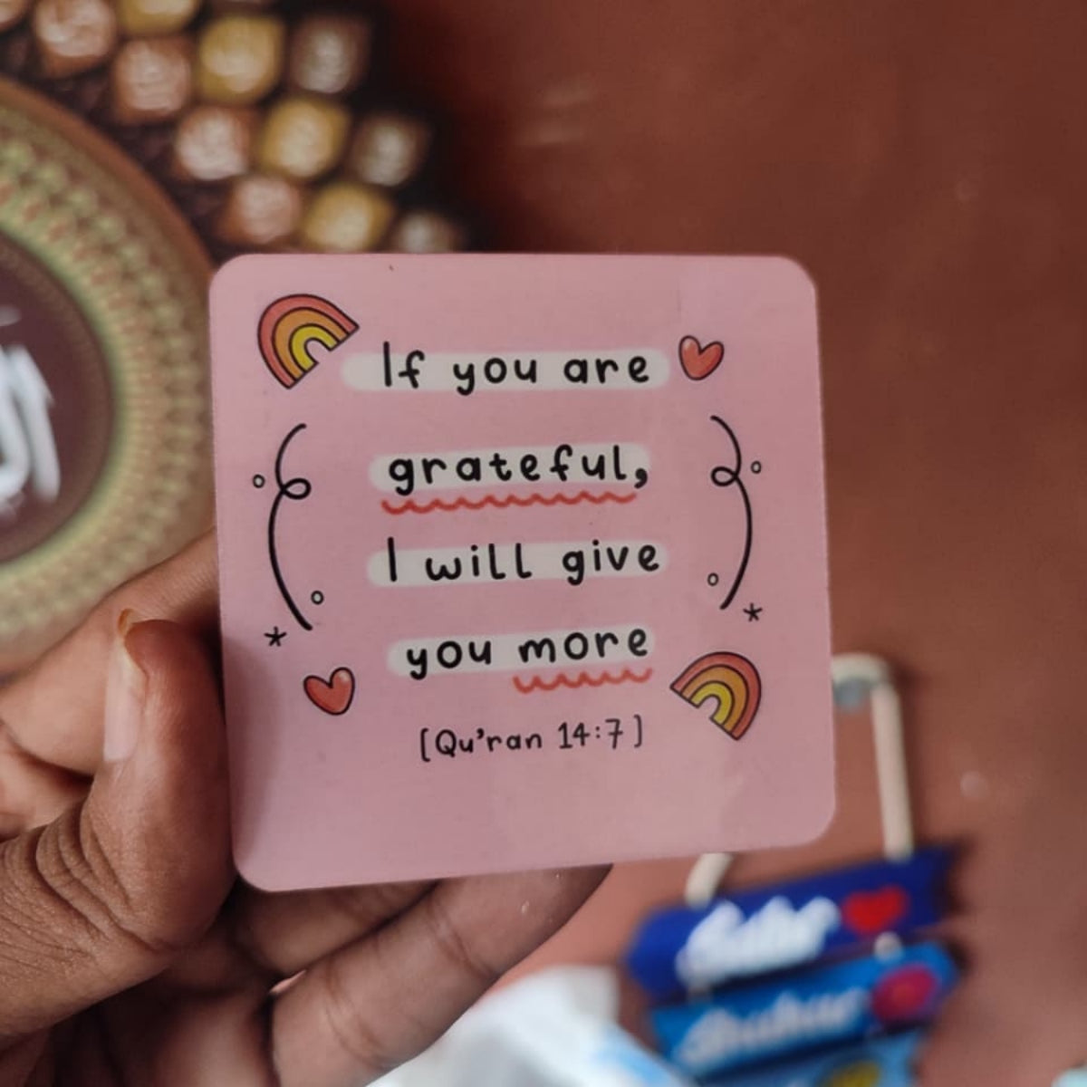 Islamic Fridge magnets - Set of 5 pieces - Each 3x3 inches