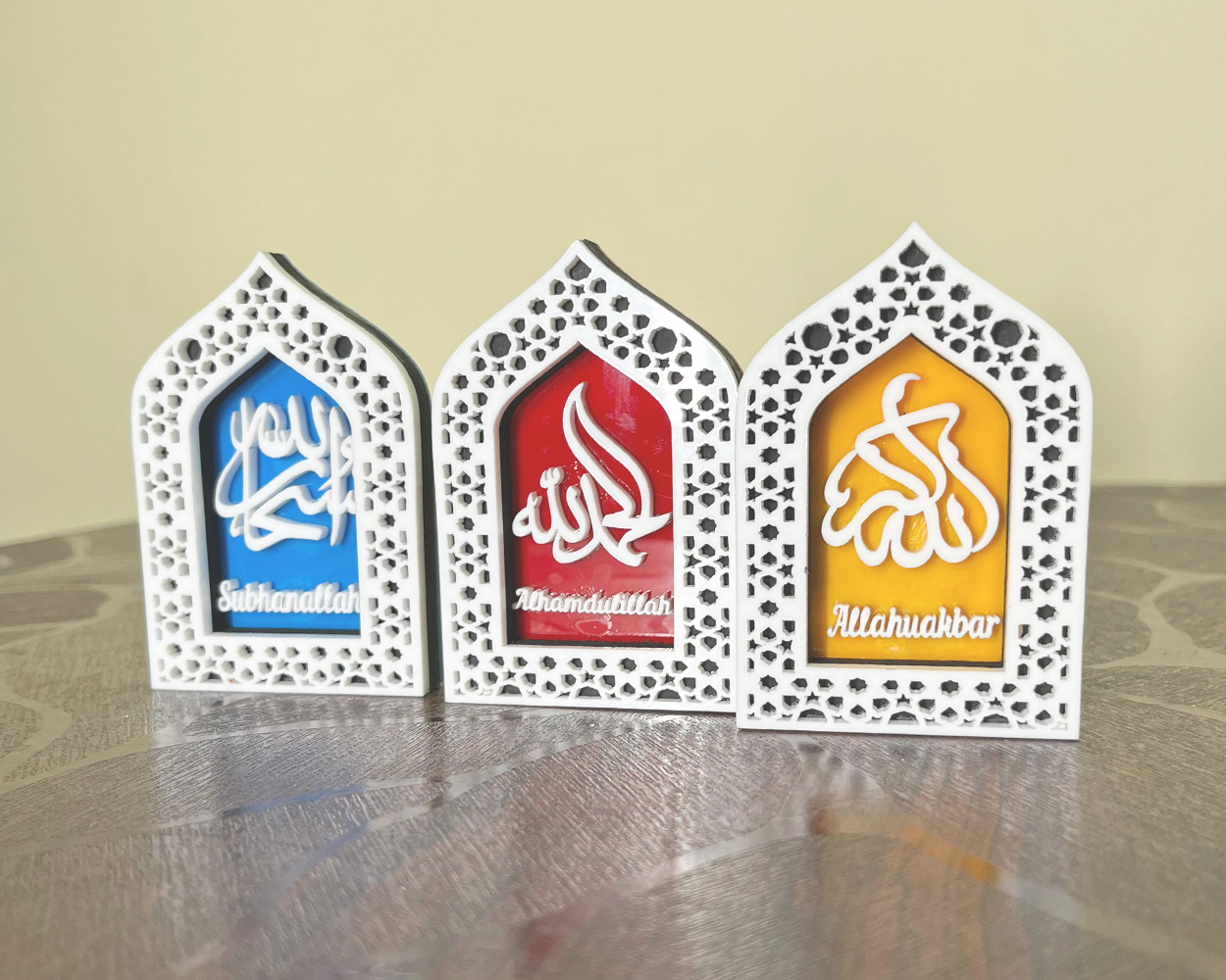 Miniature Islamic Fridge Magnets - Combo Of 3 magnets - Free Shipping across India